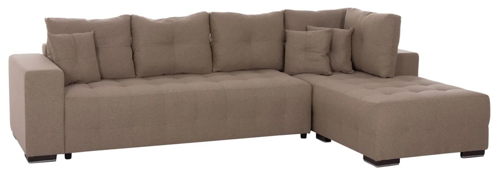 ΓΩΝΙΑΚΟΣ ΚΑΝΑΠΕΣ-ΚΡΕΒΑΤΙ ΜΕ ΑΠΟΘ.ΧΩΡΟ TRENDSTON HM3302.03R ΜΠΕΖ ΥΦΑΣΜΑ 298x177x95Υεκ