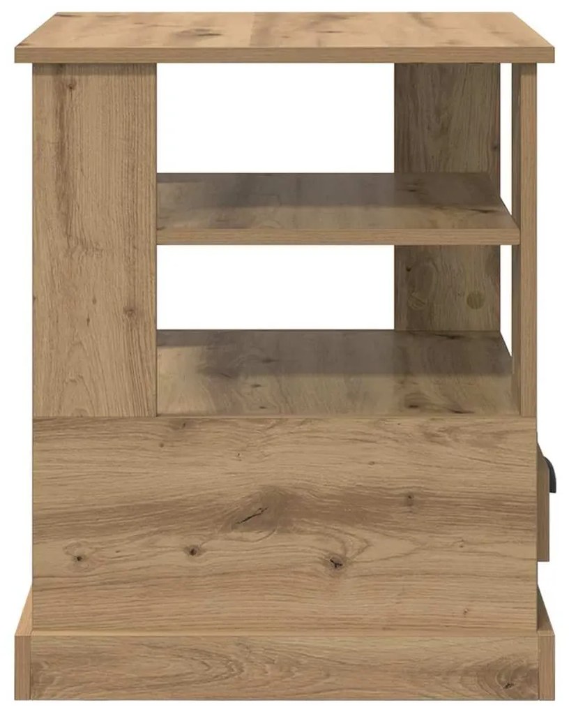 vidaXL Κομοδίνο artisan δρυς 50 x 50 x 60 cm Επεξεργασμένο ξύλο