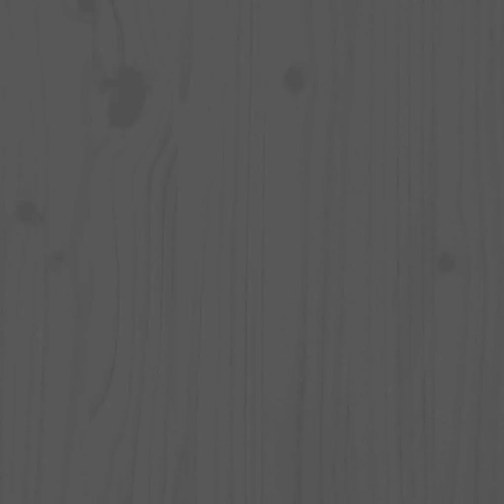 Ζαρντινιέρα Γκρι 62 x 30 x 38 εκ. από Μασίφ Ξύλο Πεύκου - Γκρι
