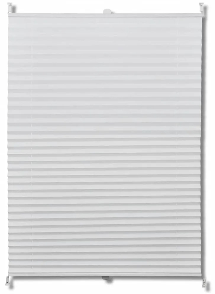 vidaXL Σύστημα Σκίασης Πλισέ Λευκό 110 x 125 εκ.