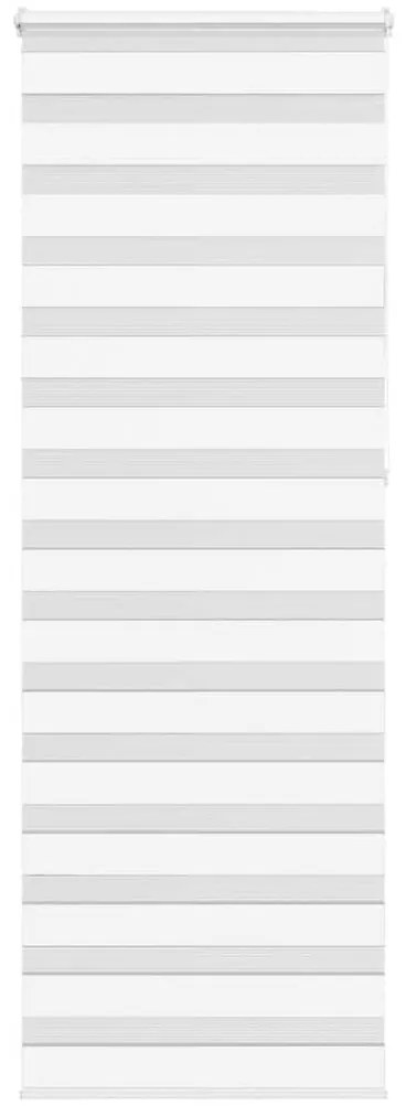 vidaXL Ζέβρα τυφλή Λευκό Πλάτος υφάσματος 70,9 εκ. Πολυεστέρας