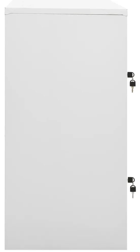 vidaXL Φοριαμοί 5 τεμ. Ανοιχτό Γκρι/Πράσινο 90x45x92,5 εκ. Ατσάλινοι