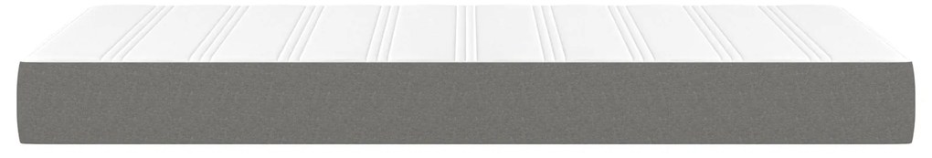 vidaXL Στρώμα με Pocket Springs Σκούρο Γκρι 120x190x20 εκ. Υφασμάτινο
