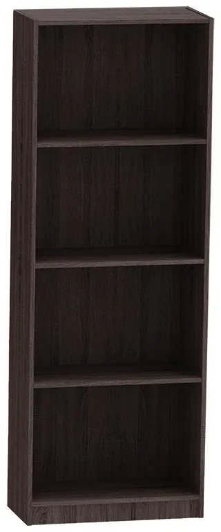 Βιβλιοθήκη Presley σε ανθρακί-wenge απόχρωση 60x30x167εκ Υλικό: CLIPBOARD WITH MELAMINE 248-000009