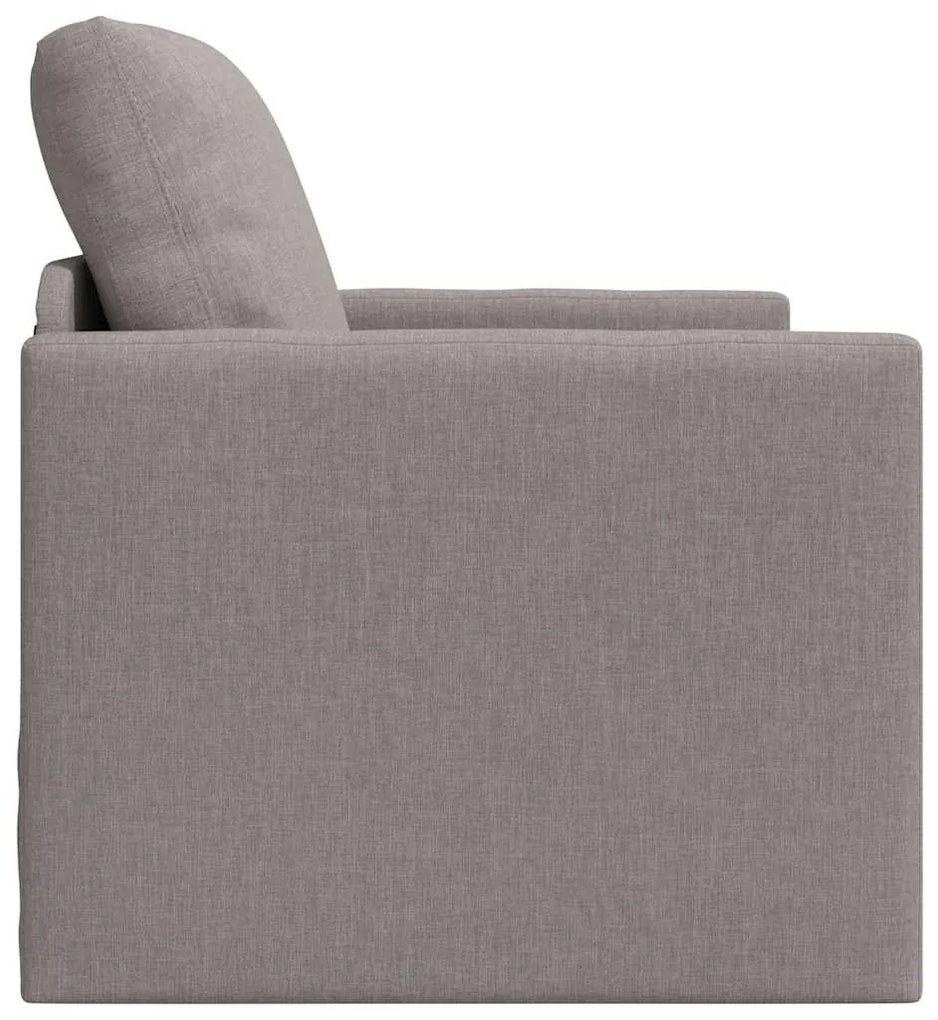 vidaXL Καναπέ-Κρεβάτι Δαπέδου Taupe 74 x 77 x 81 εκ. ύφασμα