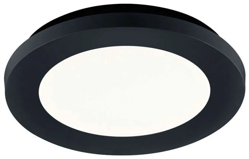 Φωτιστικό Οροφής - Πλαφονιέρα Camillus R62921032 10W Led Φ17cm 3cm Black Mat RL Lighting Plastic