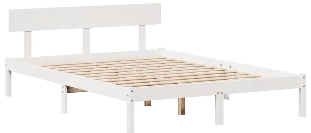 vidaXL Κρεβάτι Βιβλιοθήκη Χωρίς Στρώμα 120x200 εκ Μασίφ Ξύλο Πεύκο