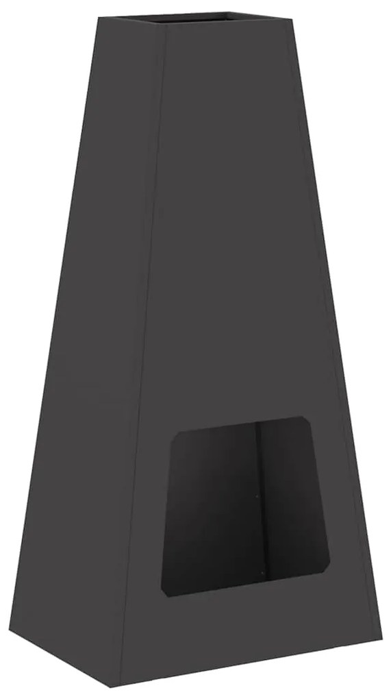vidaXL Φωτιστικό Κάτω Χώρου Μαύρο 50x35x100 εκ. Ατσάλι