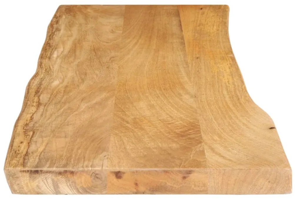 vidaXL Επιφάνεια Τραπεζιού 110x40x2,5 εκ. Live Edge Μασίφ Ξύλο Μάνγκο