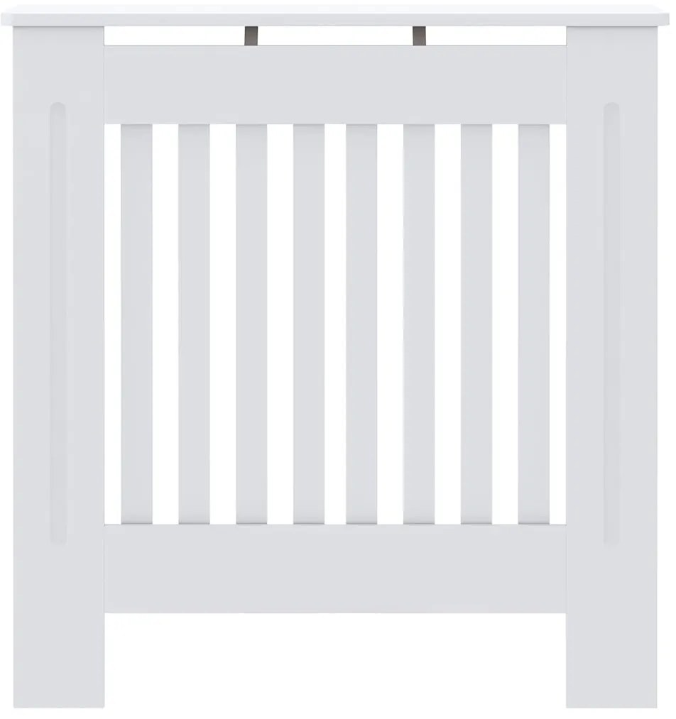 vidaXL Καπάκι Καλοριφέρ 2 pcs Λευκό 78 x 19 x 81,5 εκ.