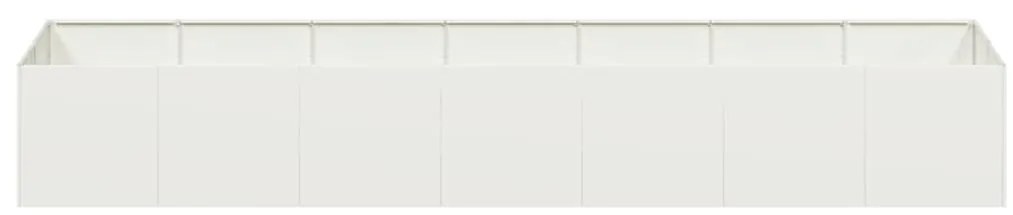 vidaXL Ζαρντινιέρα Λευκή 280x80x40 εκ. από Χάλυβα