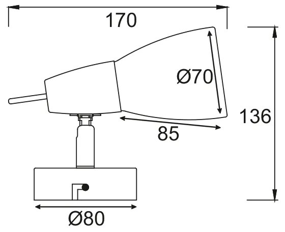 ΣΠΟΤ Ι ΓΥΑΛΙ ΝΙΚΕΛ ΜΑΤ 40W E14 KAMET - MC542NM - 21W - 50W - MC542NM