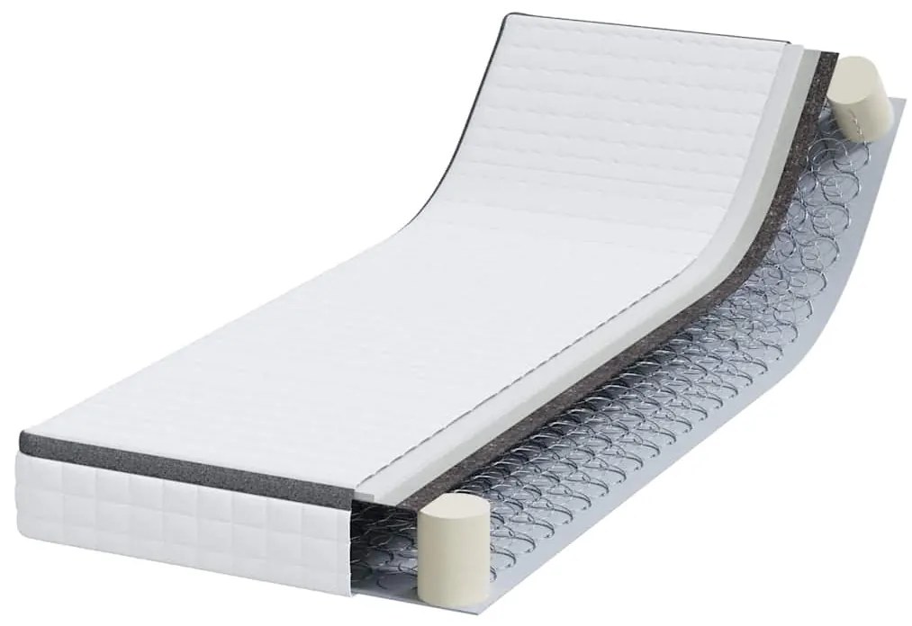 vidaXL Στρώμα Λευκό και Γκρι 70 x 200 cm Σαμπρέλα Bonell