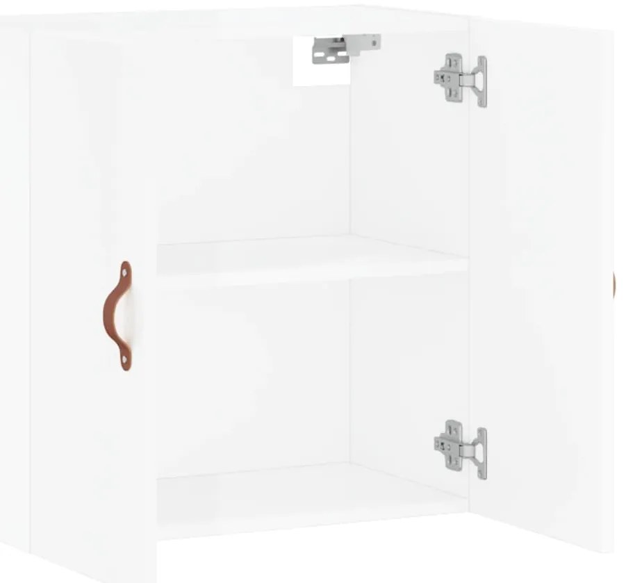 vidaXL Ντουλάπι Τοίχου Γυαλιστερό Λευκό 60x31x60 εκ Επεξεργασμένο Ξύλο