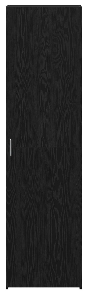 vidaXL Υψηλή ντουλάπα Μαύρη Ξυλεία 50x42.5x185 εκ. από ξύλο