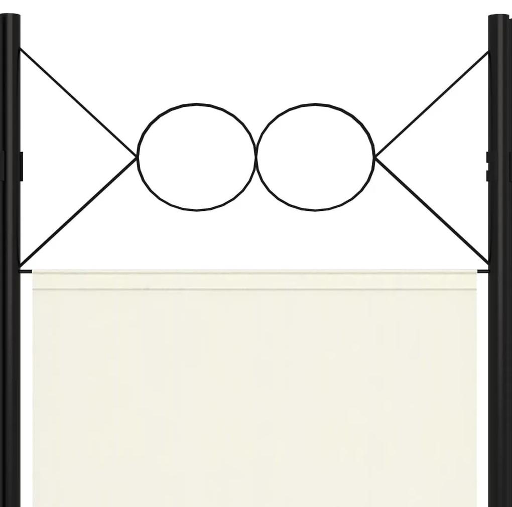 Διαχωριστικό Δωματίου με 5 Πάνελ Λευκό 200 x 180 εκ. - Λευκό