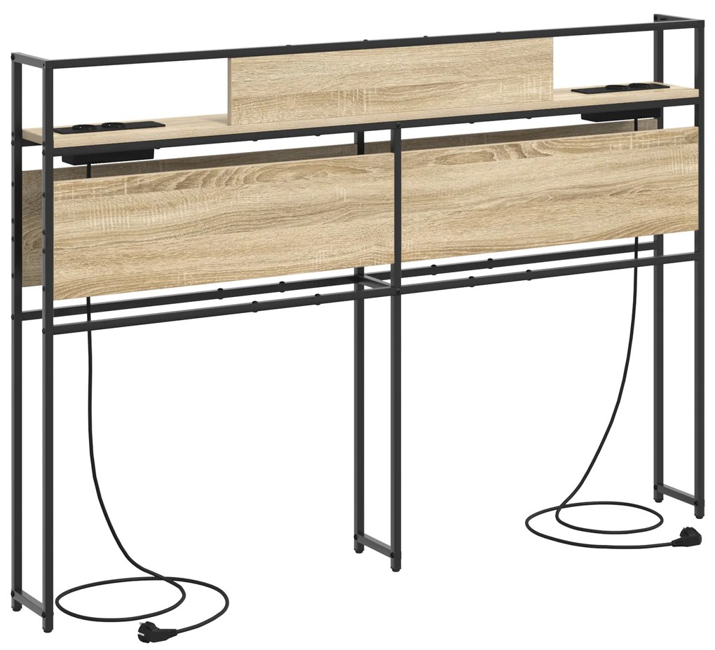 vidaXL Κεφαλάρι Αποθήκης Sonoma Δρυς 135 cm Επεξεργασμένο ξύλο