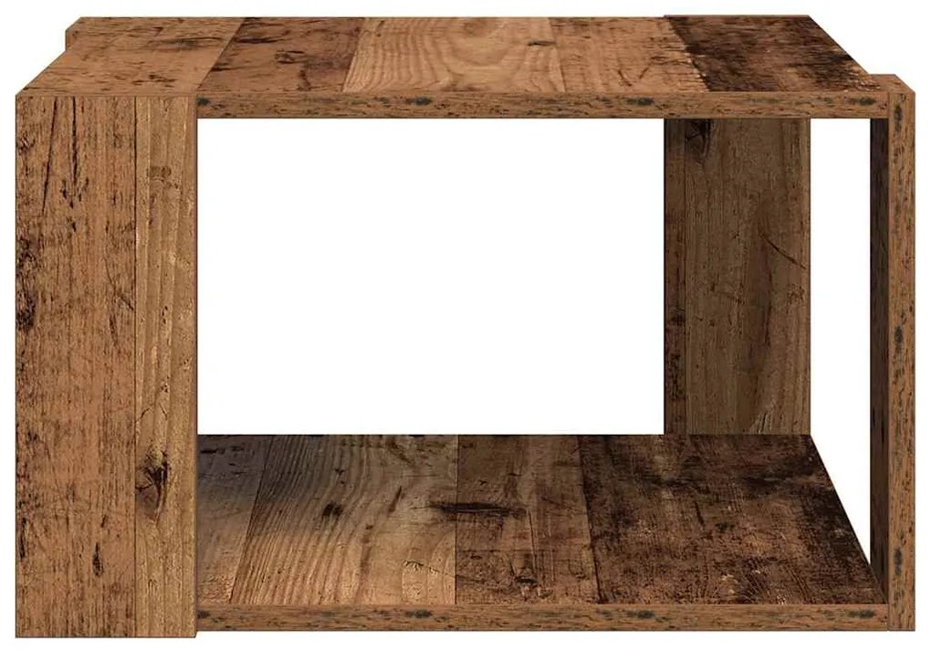 vidaXL Τραπεζάκι σαλονιού Παλαιό ξύλο 51.5 x 51.5 x 30 εκ