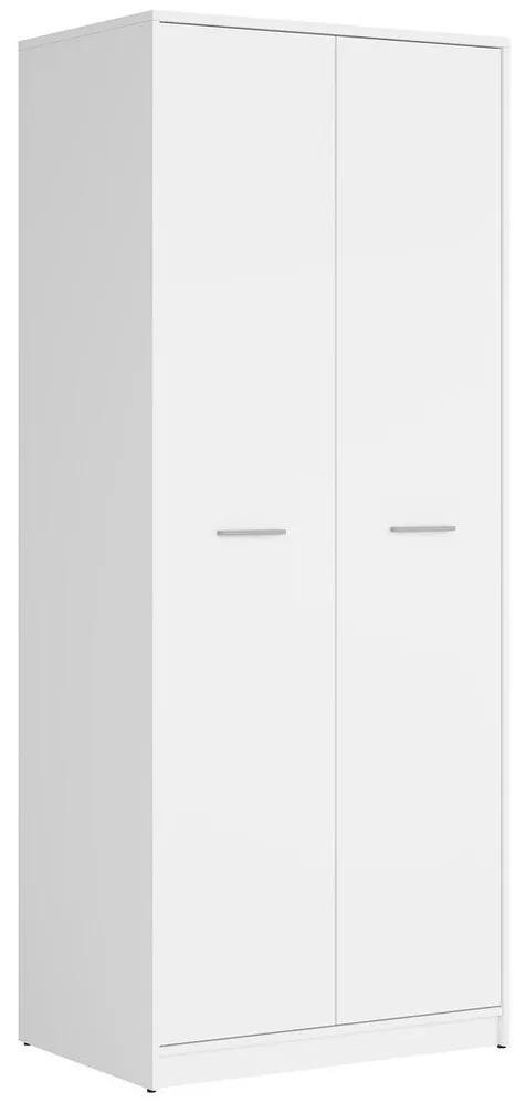 Ντουλάπα Boston K119, Άσπρο, 197x80x55cm, Πόρτες ντουλάπας: Με μεντεσέδες