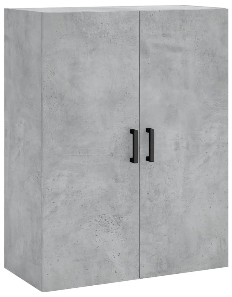 vidaXL Ντουλάπι Γκρι Σκυροδέματος 69,5x34x180 εκ. Επεξεργασμένο Ξύλο