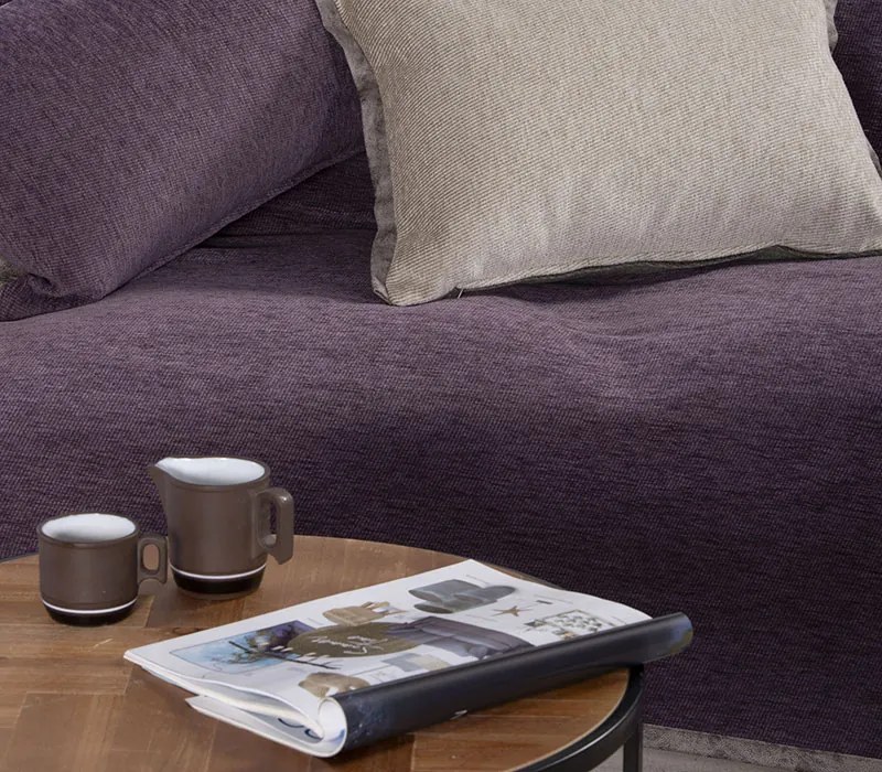 Ριχτάρι Πολυθρόνας New Tanger Purple/Ecru 180x180 - Nef-Nef Homeware