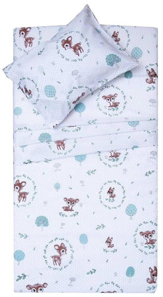 Κουβερλί Βρεφικό Μπάμπι White Viopros 120x160cm 100% Cotton