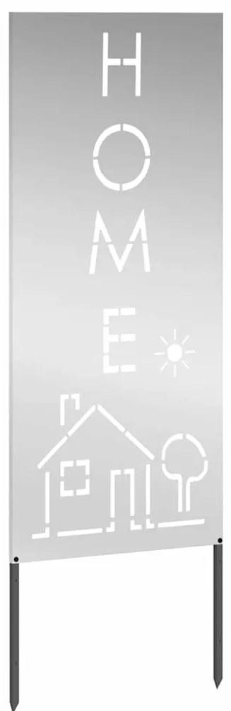 vidaXL Οθόνη Ιδιωτικότητας Κήπου Μαιανδρικό σχέδιο Ασημί 50 x 140 εκ