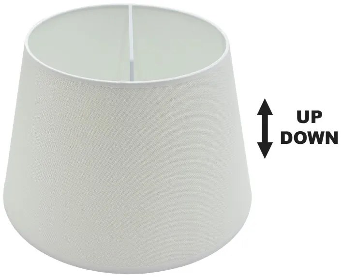 Καπέλο Φωτιστικού Ε27/E14 Up-Down Φ25cm Ύφασμα SPC 25 Arlight -284156-Λευκό 0284156