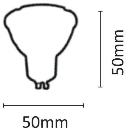 Λαμπτήρας GU10 LED 5,5watt 3000K Θερμό Λευκό (7.10.05.09.1) - 7.10.05.09.1