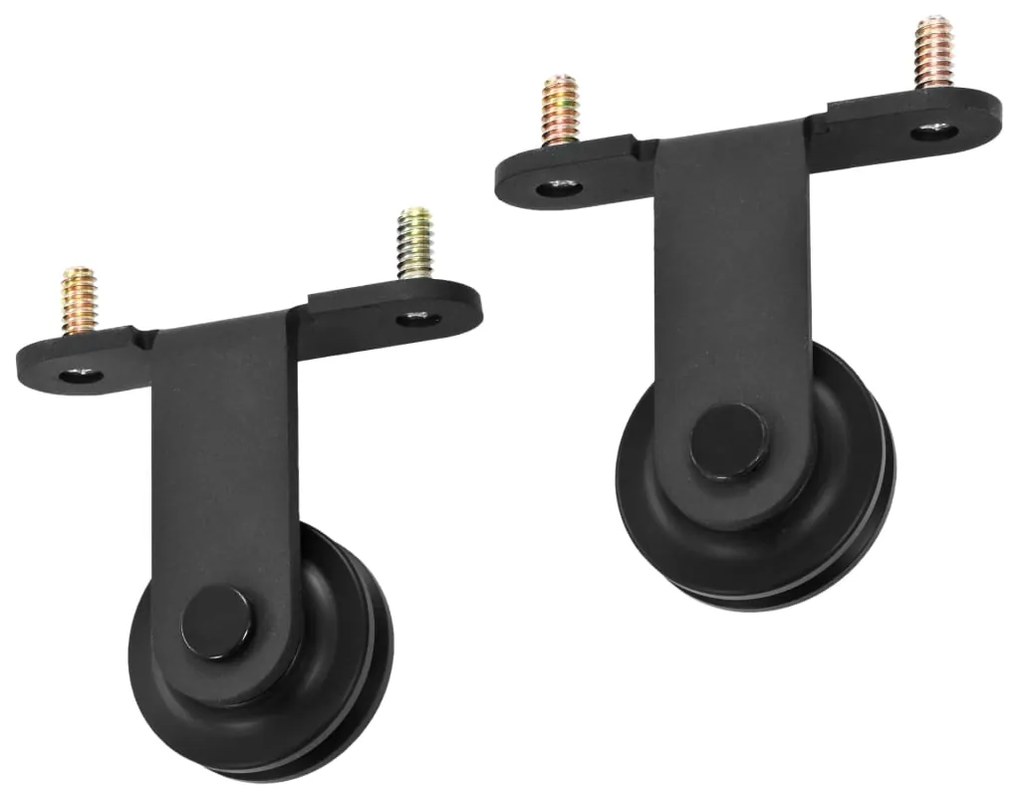 vidaXL Συρόμενη Πόρτα με Μηχανισμό 76x205 εκ. Γυαλί ESG & Αλουμίνιο