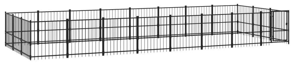 Κλουβί Σκύλου Εξωτερικού Χώρου 22,58 μ² από Ατσάλι - Μαύρο