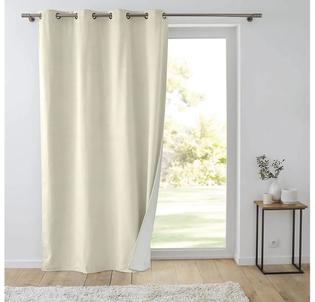 Κουρτίνα Υψηλής Σκίασης Polarchic Douceur d'intérieur με τρουκς και διαστάσεις 140x260cm - Natural