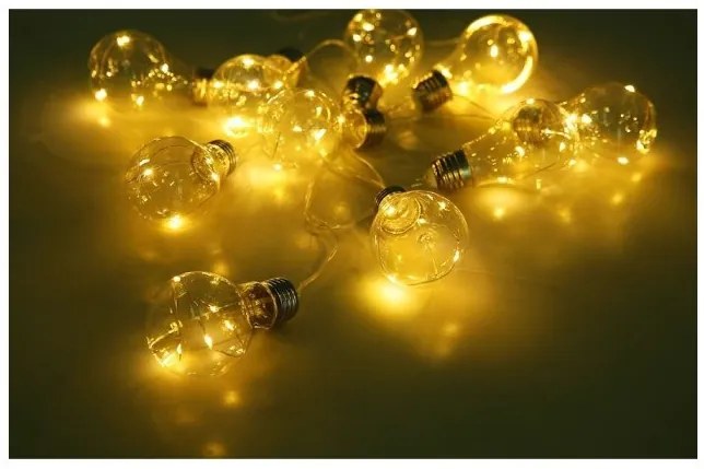 Ηλιακή Διακοσμητική Γιρλάντα 10xLED 0,06W Διάφανο 3,8m ΙΡ44 33708-10 Globo Lighting. -33708-10-Διάφανο 33708-10
