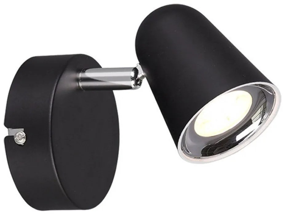 Φωτιστικό Τοίχου - Απλίκα Toulouse R82121132 3,5W Led 12x9x15cm Black Mat RL Lighting Plastic