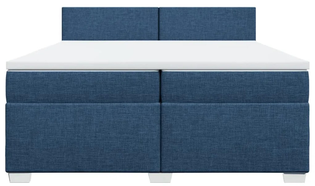 ΚΡΕΒΑΤΙ BOXSPRING ΜΕ ΣΤΡΩΜΑ ΜΠΛΕ 200X200 ΕΚ. ΥΦΑΣΜΑΤΙΝΟ 3288294