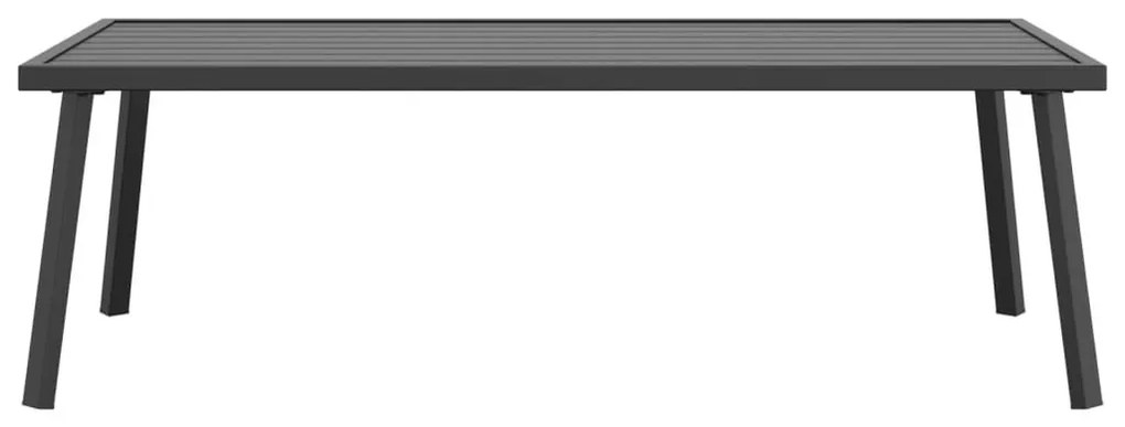 Τραπεζάκι Κήπου Ανθρακί 110 x 55 x 35 εκ. από Ατσάλι - Ανθρακί