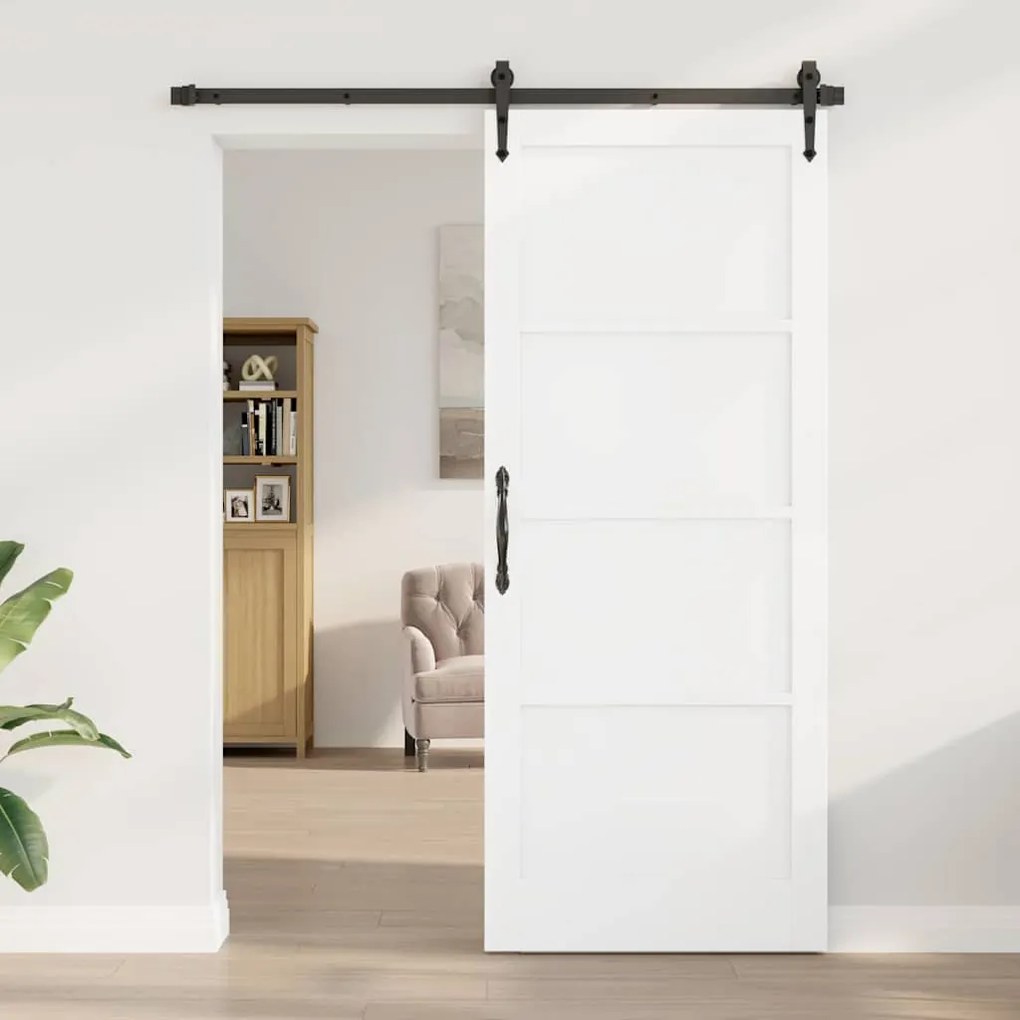 vidaXL Εσωτερική Πόρτα Λευκό 86 x 211 cm Κόντρα πλακέ