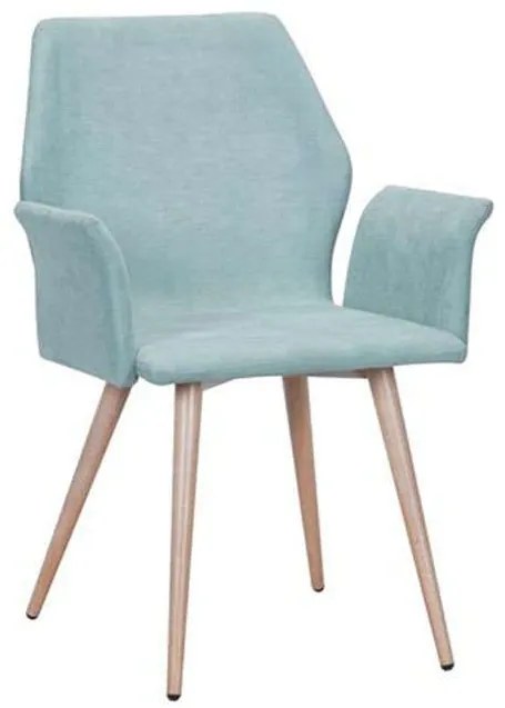 Πολυθρόνα Leto ΕΜ773,2 Veraman Σετ 4τμχ Wood, Fabric