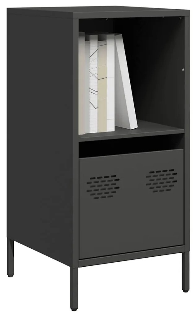 vidaXL Ντουλάπι Μαύρο 35x39x73,5 εκ. από Χάλυβα Ψυχρής Έλασης