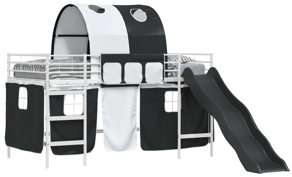 vidaXL Λευκό και Μαύρο 79,5 x 200 εκ.