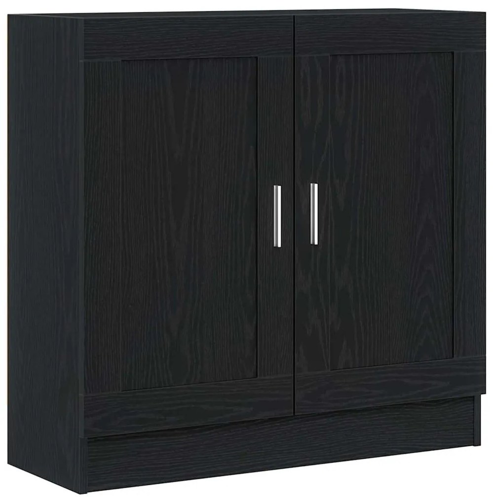 vidaXL Βιβλιοθήκη Μαύρη δρυς 82.5 x 30.5 x 80 cm Επεξεργασμένο ξύλο