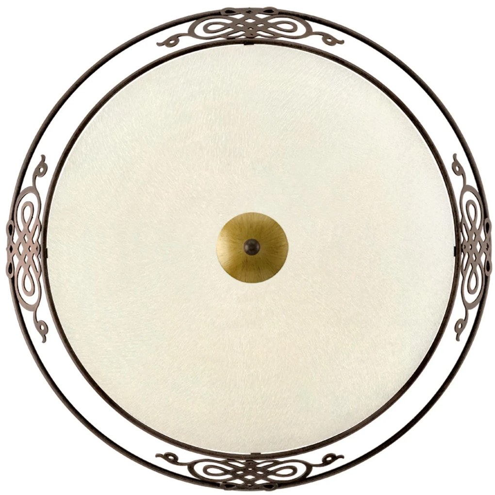 Φωτιστικό Οροφής Mestre 86713 Beige-Gold Eglo Μέταλλο,Γυαλί