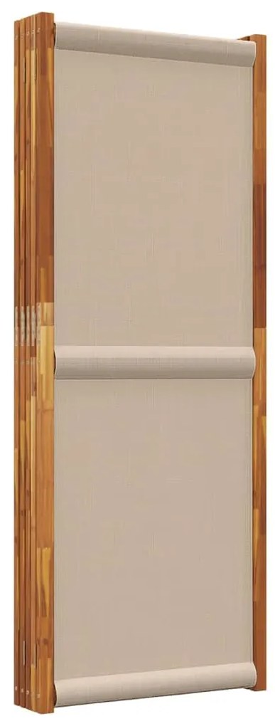 Διαχωριστικό Δωματίου με 5 Πάνελ Taupe 250 x 180 εκ. - Μπεζ-Γκρι