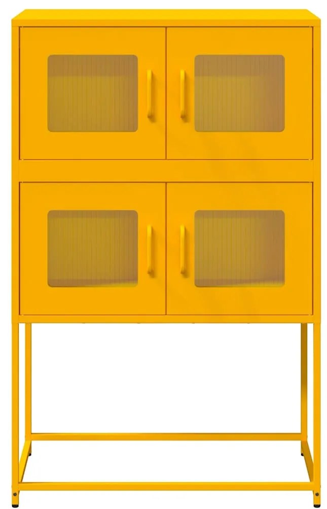 HIGHBOARD ΜΟΥΣΤΑΡΔΑ ΚΙΤΡΙΝΗ 68X39X107 CM ΧΑΛΥΒΑΣ 853347