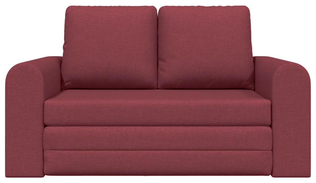 vidaXL Διθέσιος Καναπές 2-σε-1 Μπορντό 148x71x83 cm Ύφασμα