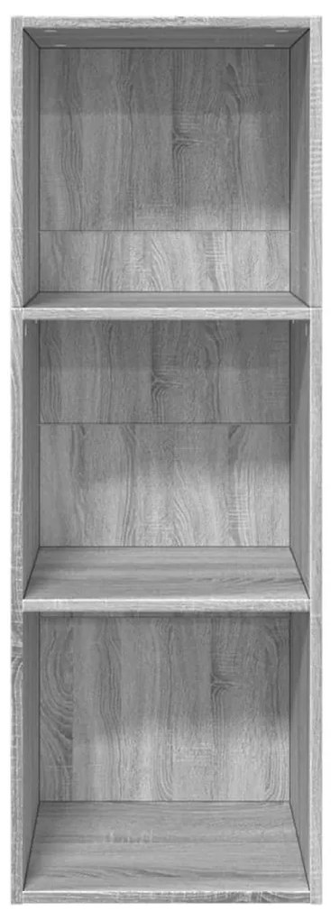 vidaXL Βιβλιοθήκη Γκρι Sonoma 40x30x114 εκ. από Επεξεργασμένο Ξύλο