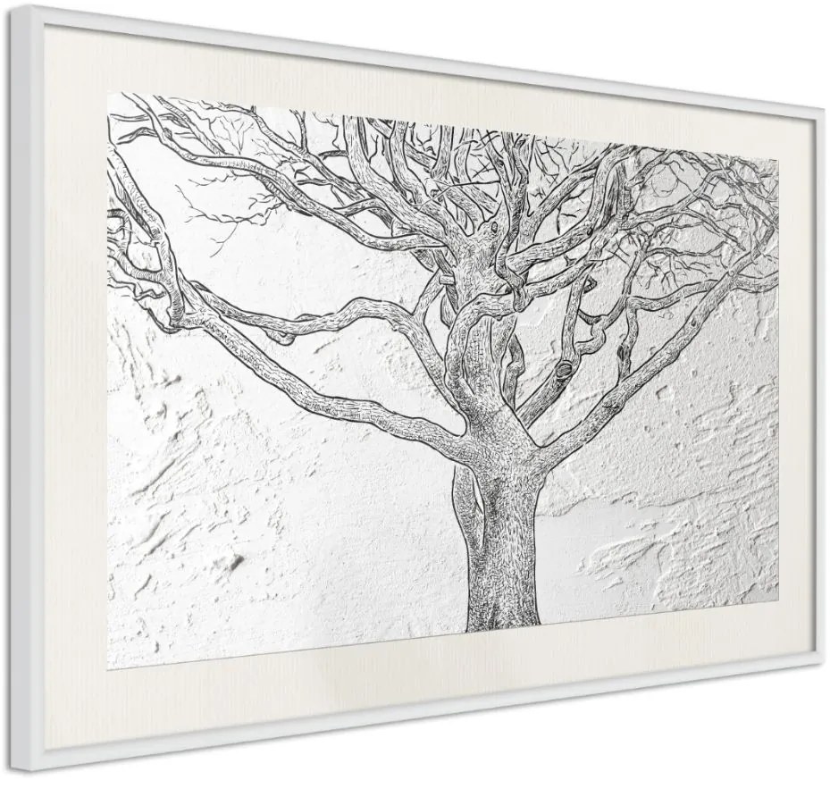 Αφίσα - Tangled Branches - 90x60 - Μαύρο - Χωρίς πασπαρτού
