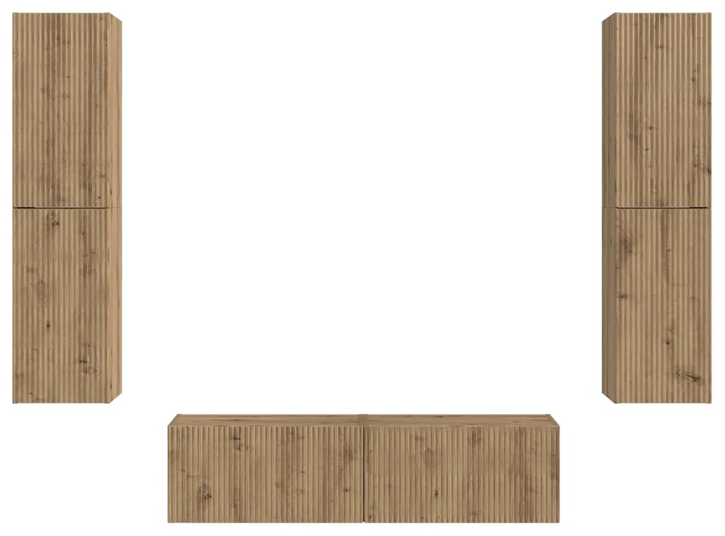 vidaXL 3 pcs Artisan Oak