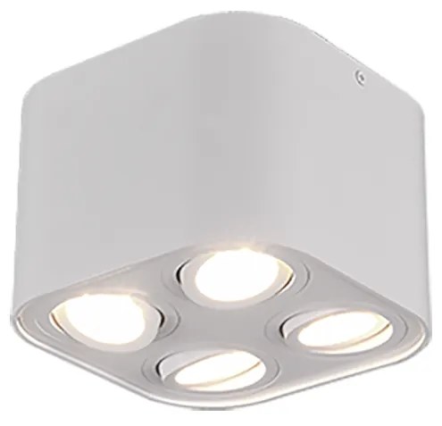 Σποτ Τετράφωτο Λευκό Ματ 17xH12cm 4xGU10 Trio Lighting Cookie 612900431