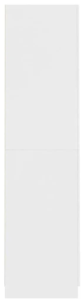 vidaXL Ντουλάπα Λευκή 90 x 52 x 200 εκ. από Επεξ. Ξύλο